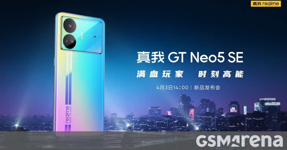 Realme GT Neo5 SE akan diluncurkan pada 3 April